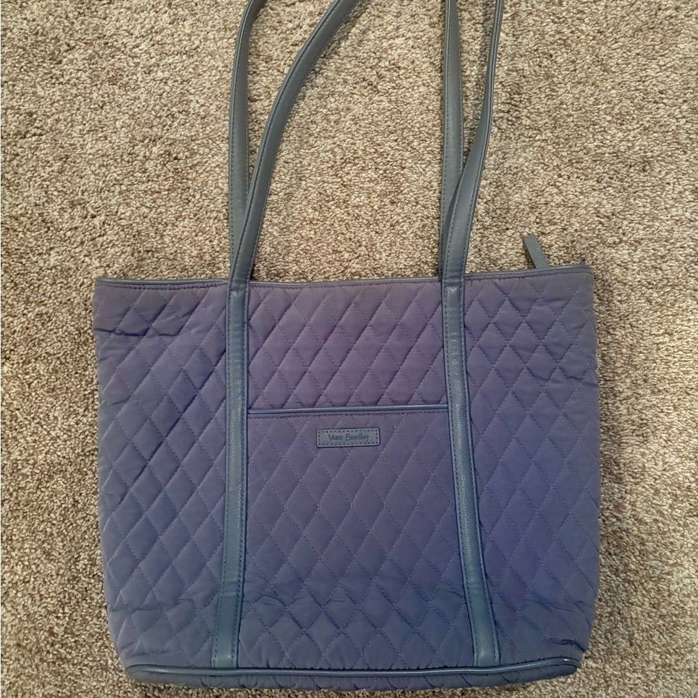 Vera Bradley Gray Quilted Tote Bag
